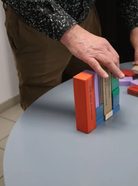 Un expert Dixit Facile expliquant le jeu de cube.